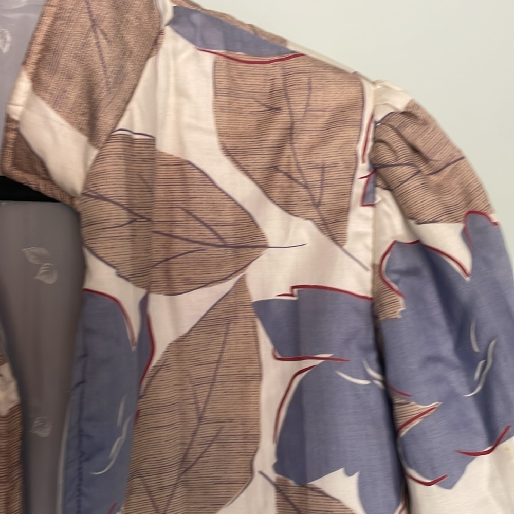 OOAK vintage floral Huba printed puff sleeve jacket - Picture 2 of 11